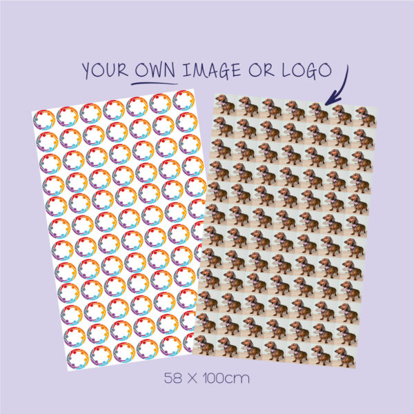 Gifting paper - selfie <br><em>Medium tiled image</em>