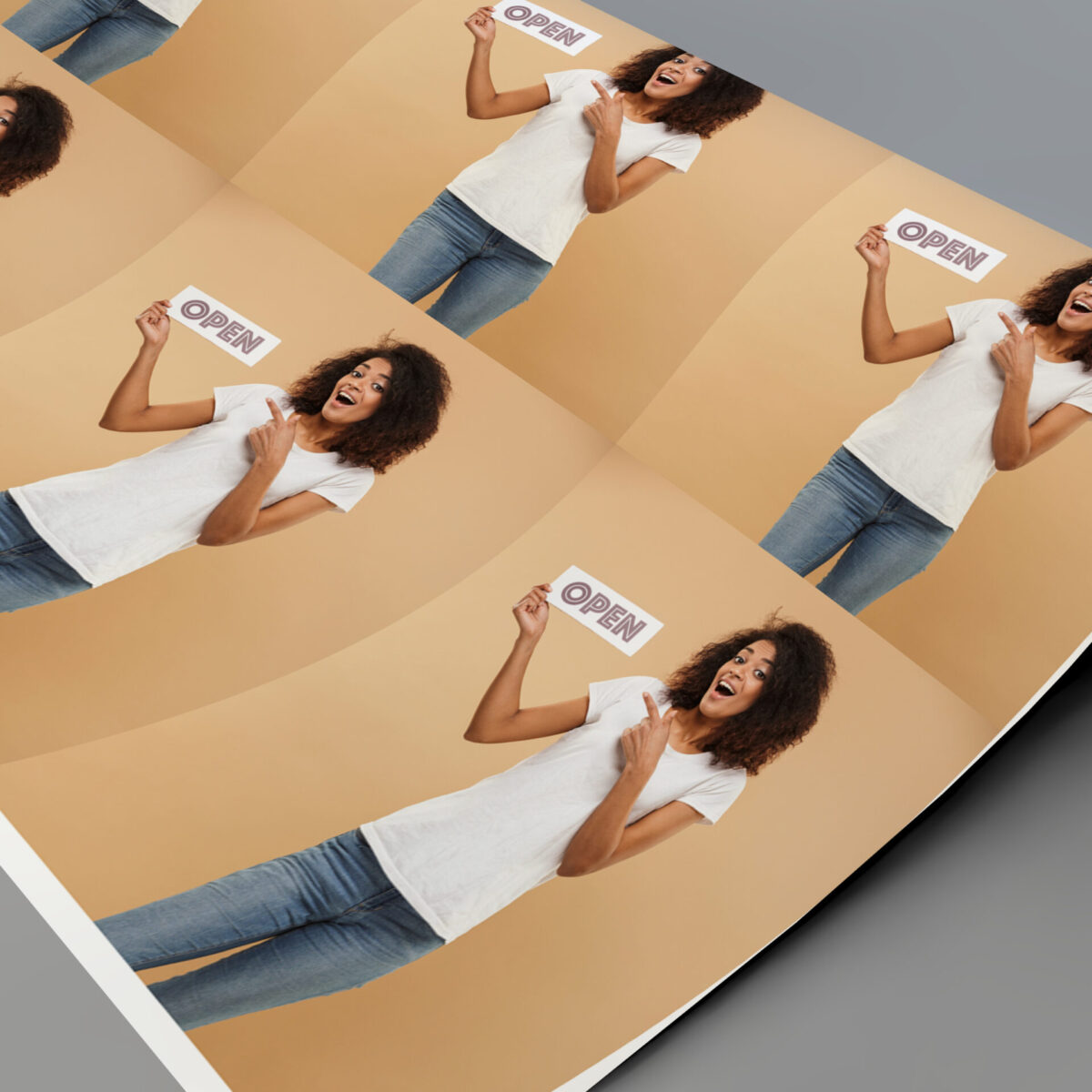 Gifting paper - selfie <br><em>Large tiled image</em> - Image 3