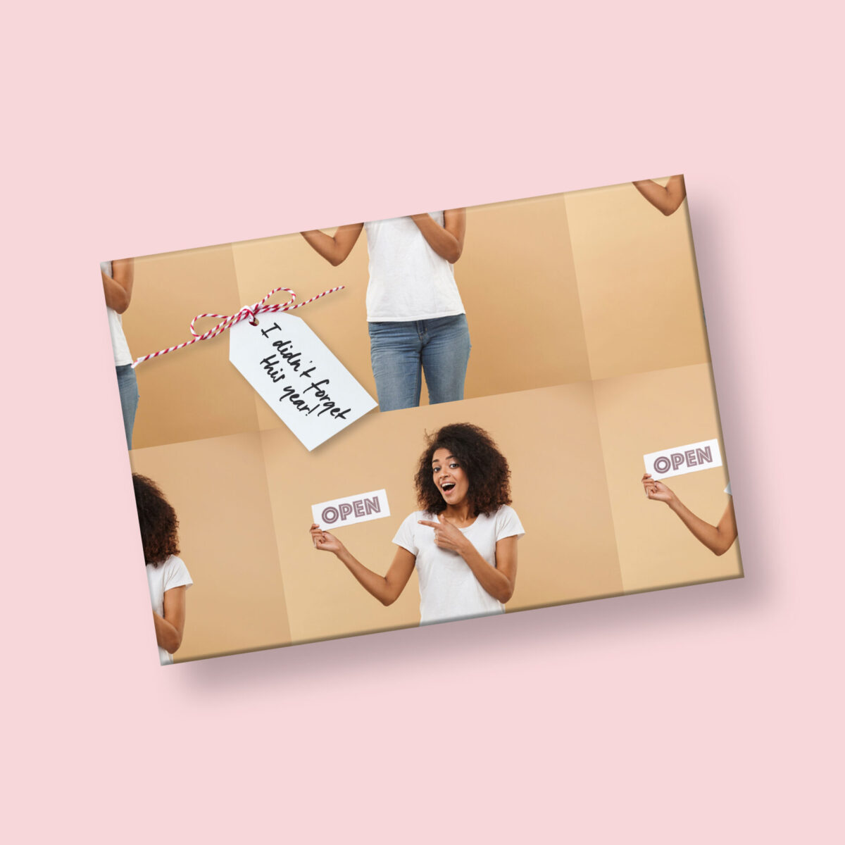 Gifting paper - selfie <br><em>Large tiled image</em> - Image 2