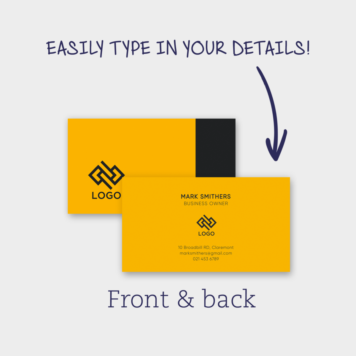 Business card – Colour block