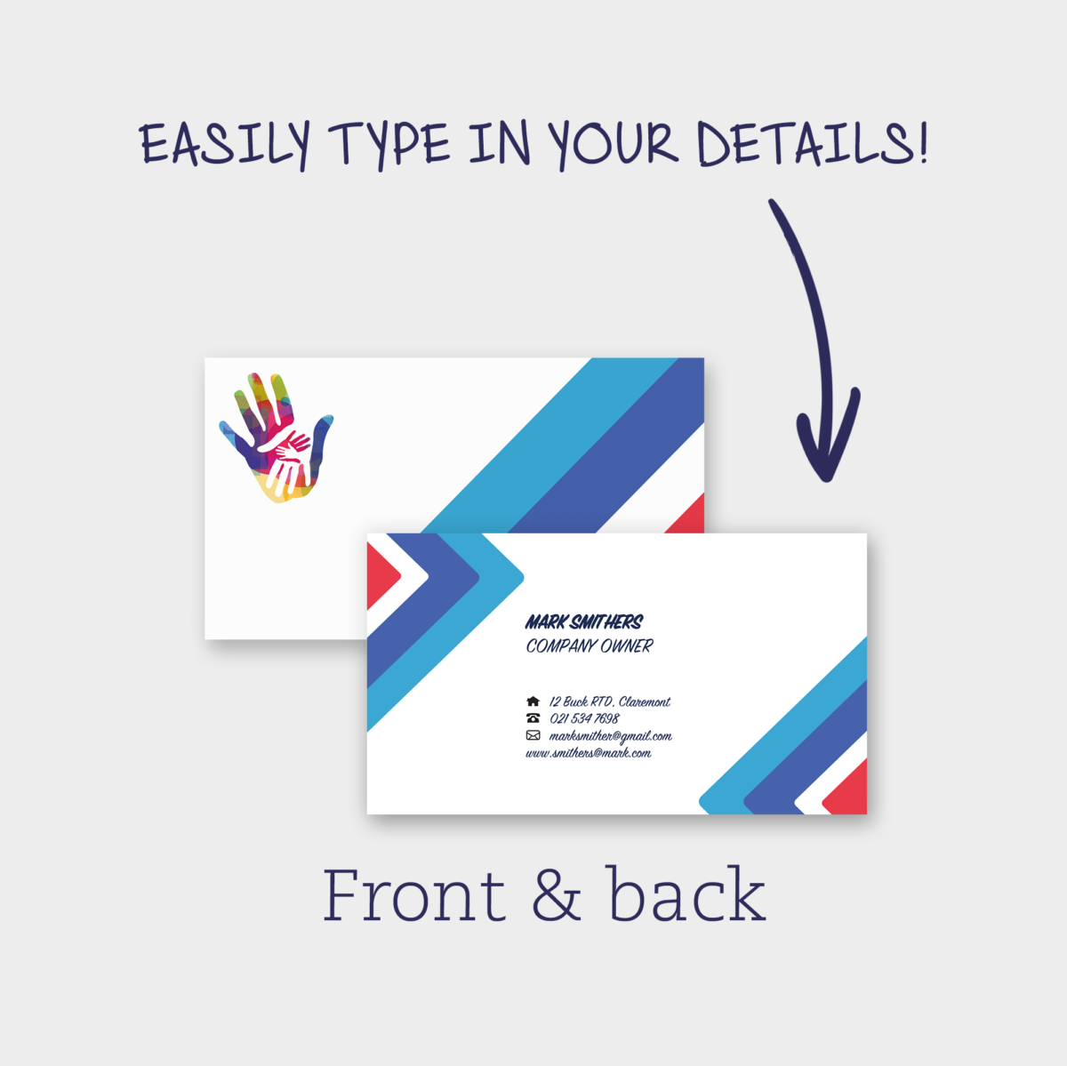 Business card – Chevron - Image 2