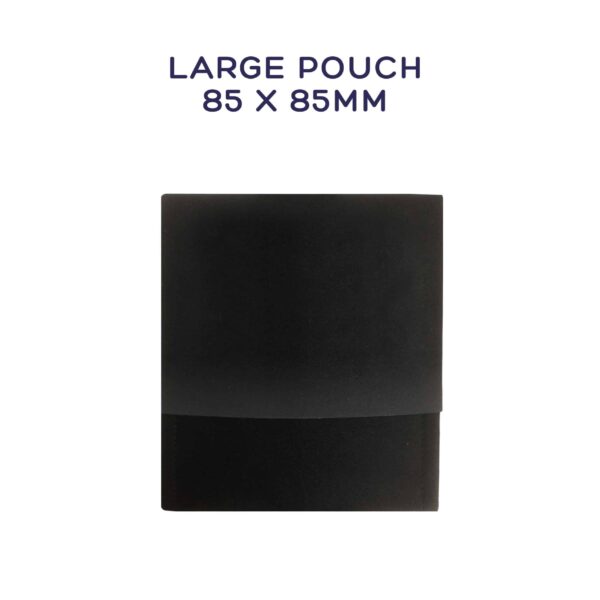 Large pouch: 85mm (h) x 85 (w)