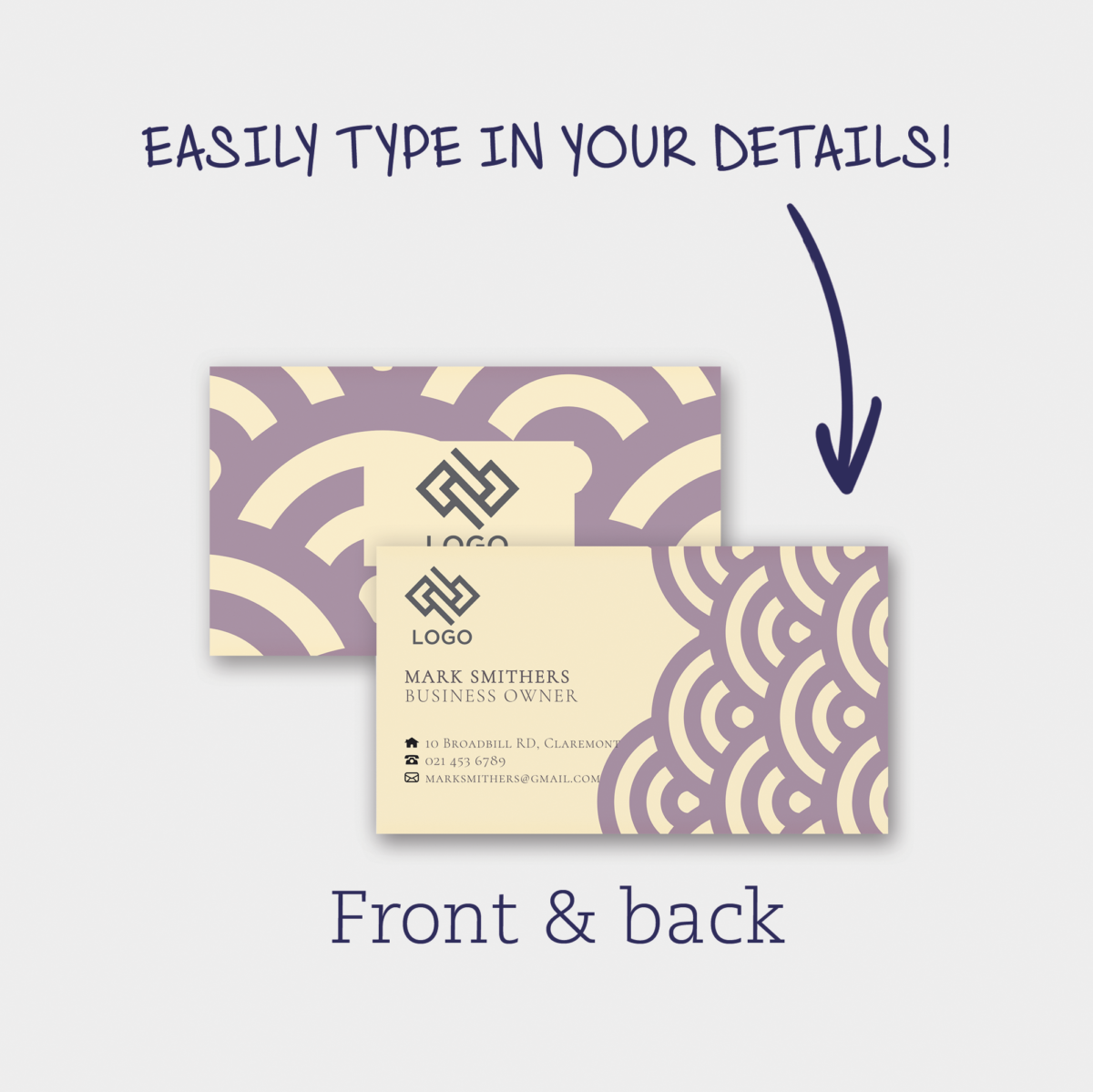Business card – Scalloped