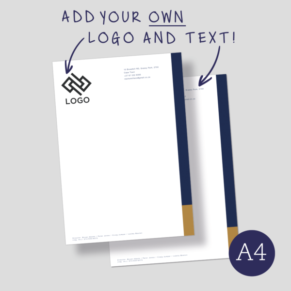 Letterhead – Colour block