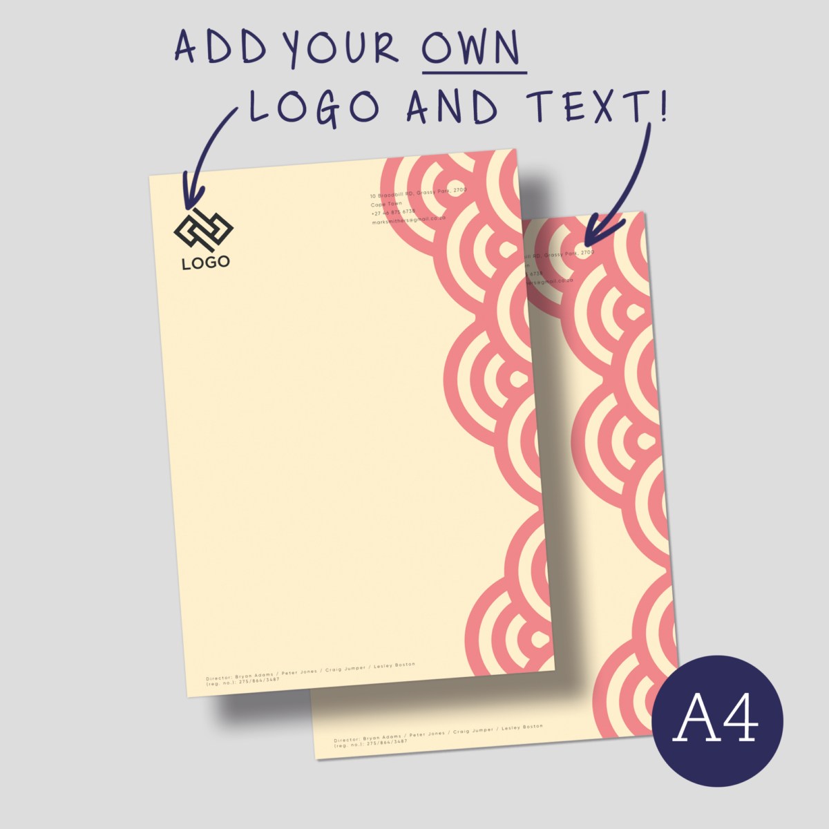 Letterhead – Scalloped