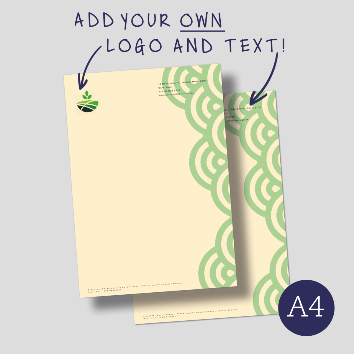 Letterhead – Scalloped - Image 2