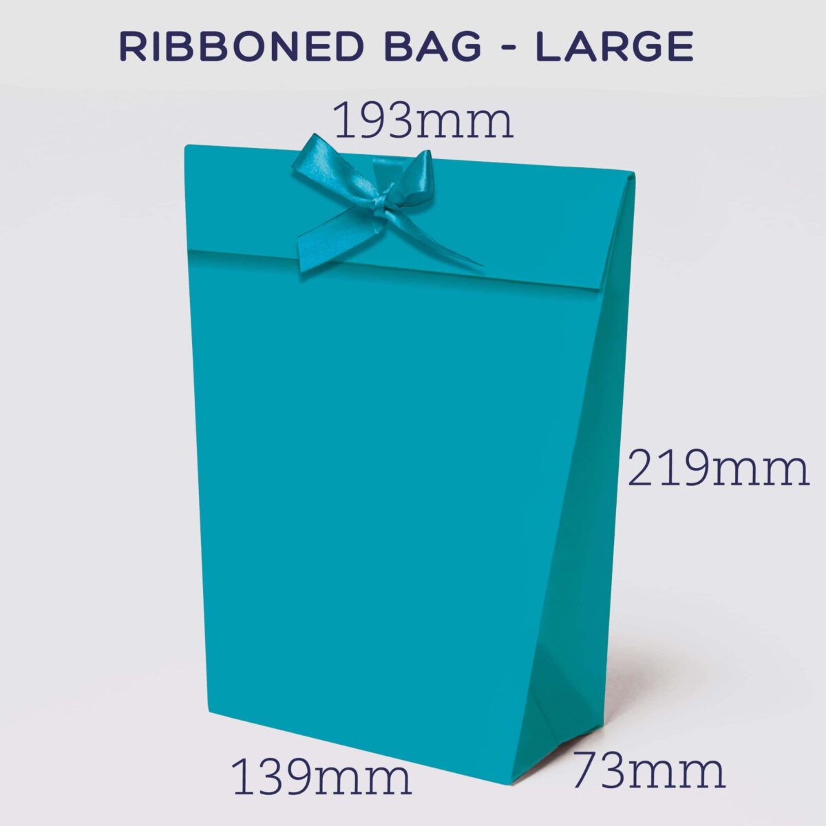 Ribbon-tie bag large solid colour (5  Pack) - Image 2