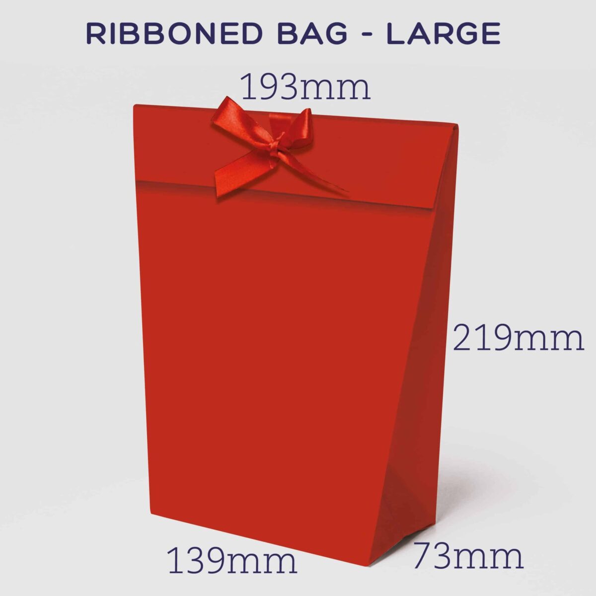 Ribbon-tie bag large solid colour (5  Pack)