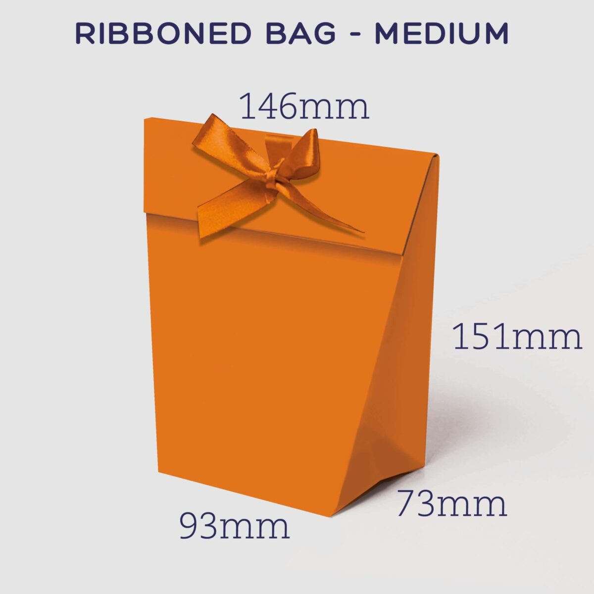 Ribbon-tie bag medium solid colour (10  Pack)