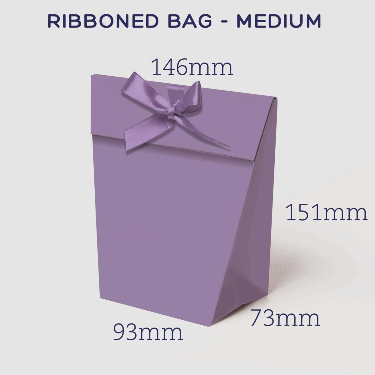 Ribbon-tie bag medium solid colour (10  Pack) - Image 2
