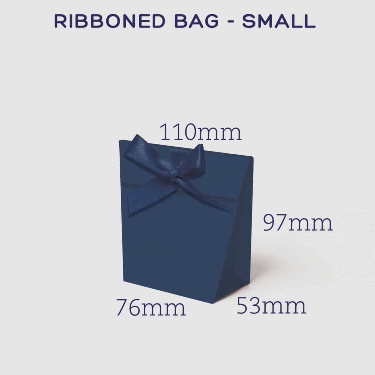 Ribbon-tie bag small solid colour (10  Pack)