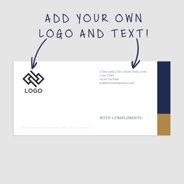 Compliments slip - Colour block