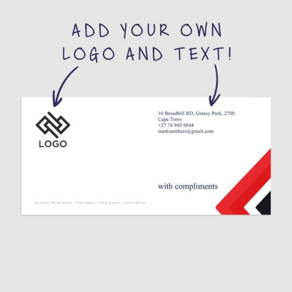 Compliments slip - Chevron