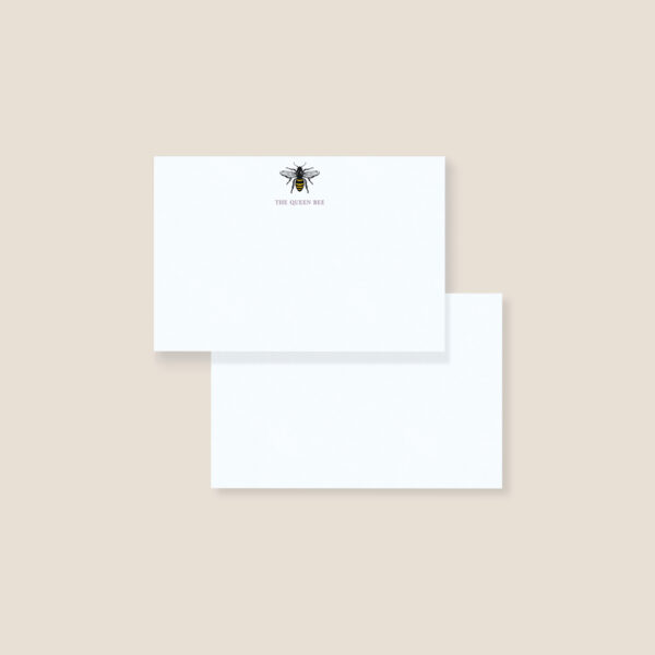 Personalised note card - bee (set of 10)