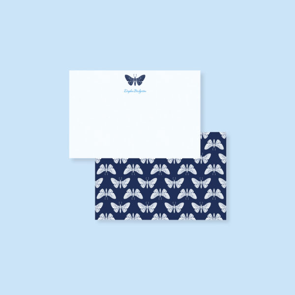 Personalised note card - butterfly (set of 10)