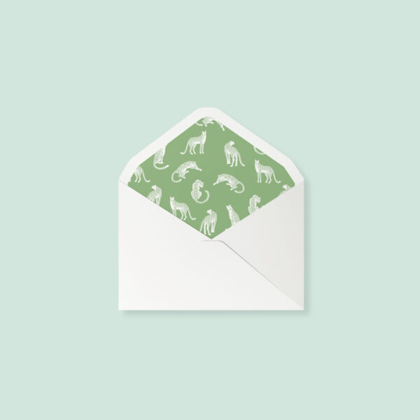 Envelope - leopard (set of 10)