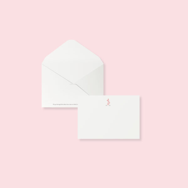 Envelope – floral monogram 1 (set of 10)