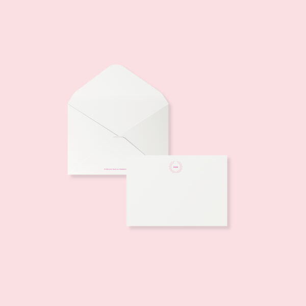 Envelope – floral monogram 2 (set of 10)