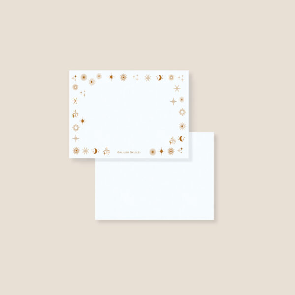 Personalised note card - starburst (set of 10)