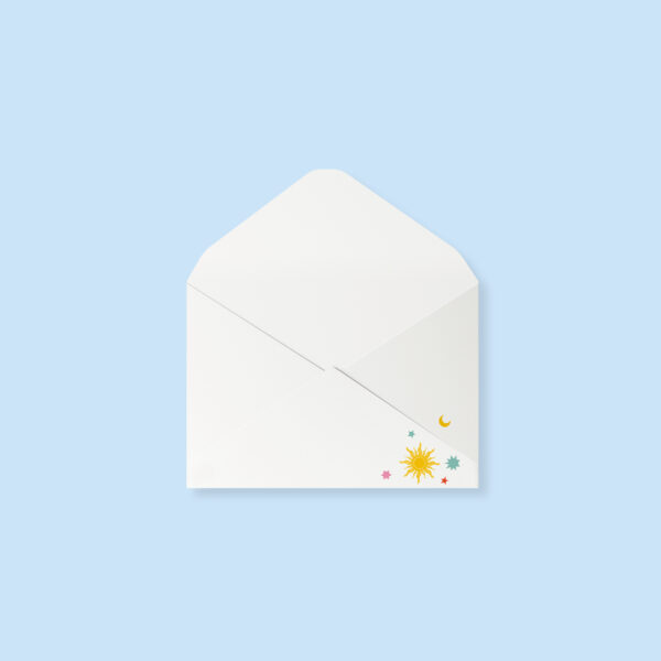 Envelope - sun, moon and stars (set of 10)