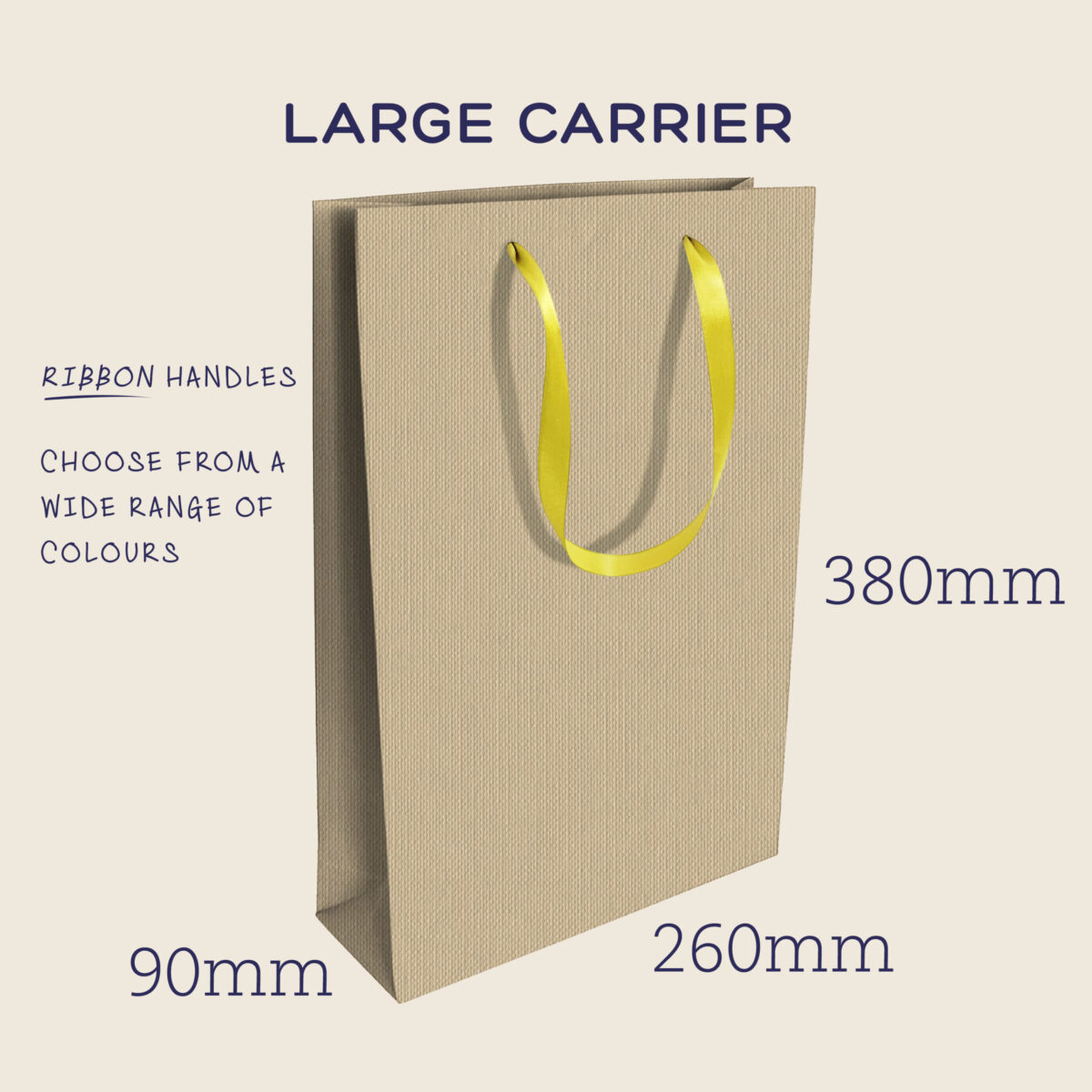 Large Carrier: With Choice Of Satin Ribbon. - Image 2