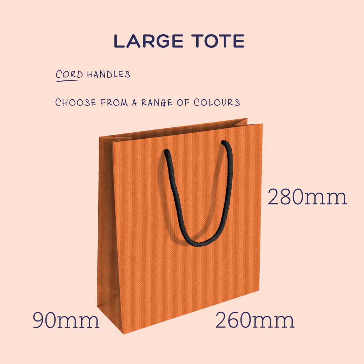 Large Tote: With Choice Of Cord. - Image 2