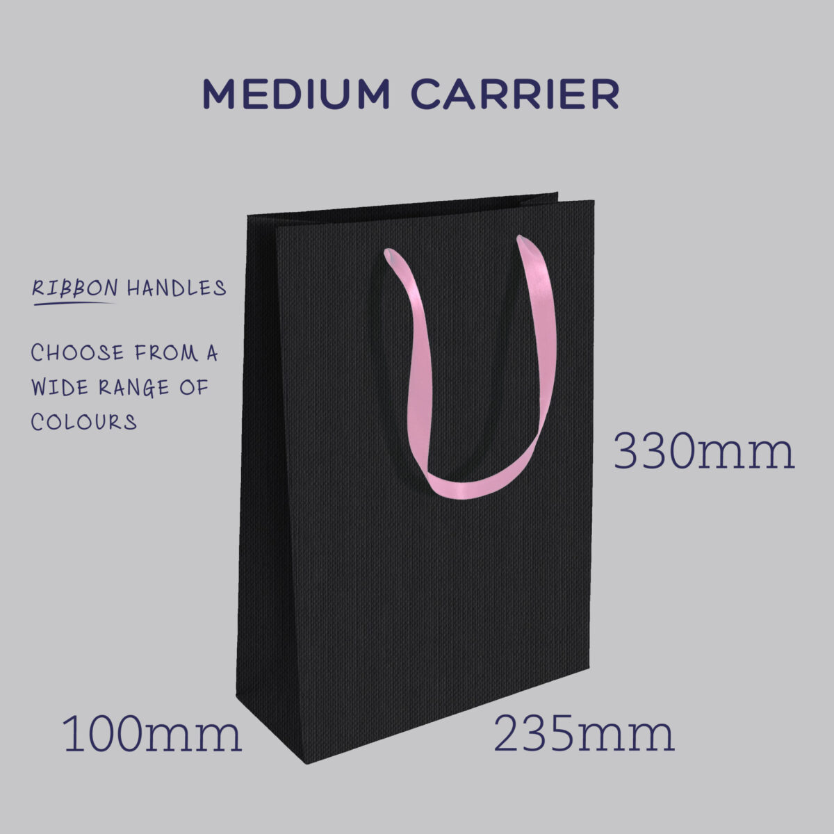 Medium Carrier: With Choice Of Satin Ribbon. - Image 2