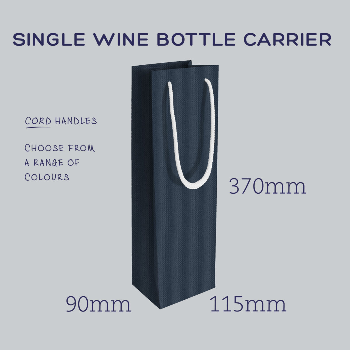 Single Bottle Carrier: With Choice of Cord. - Image 2